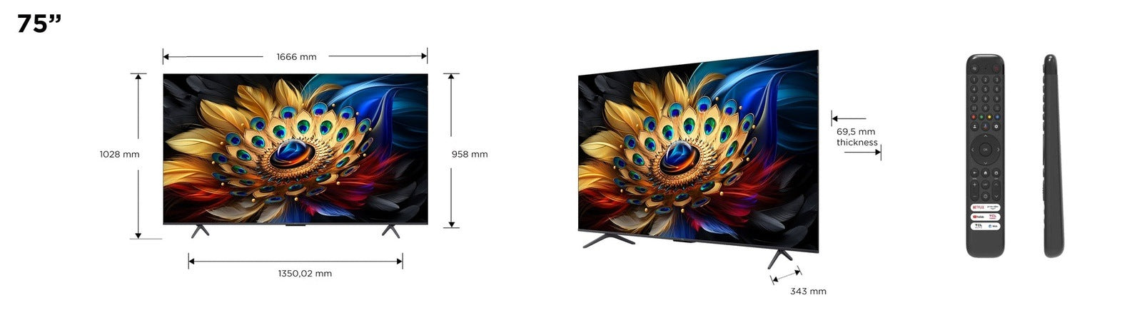 TCL 75C655 (75", QLED)